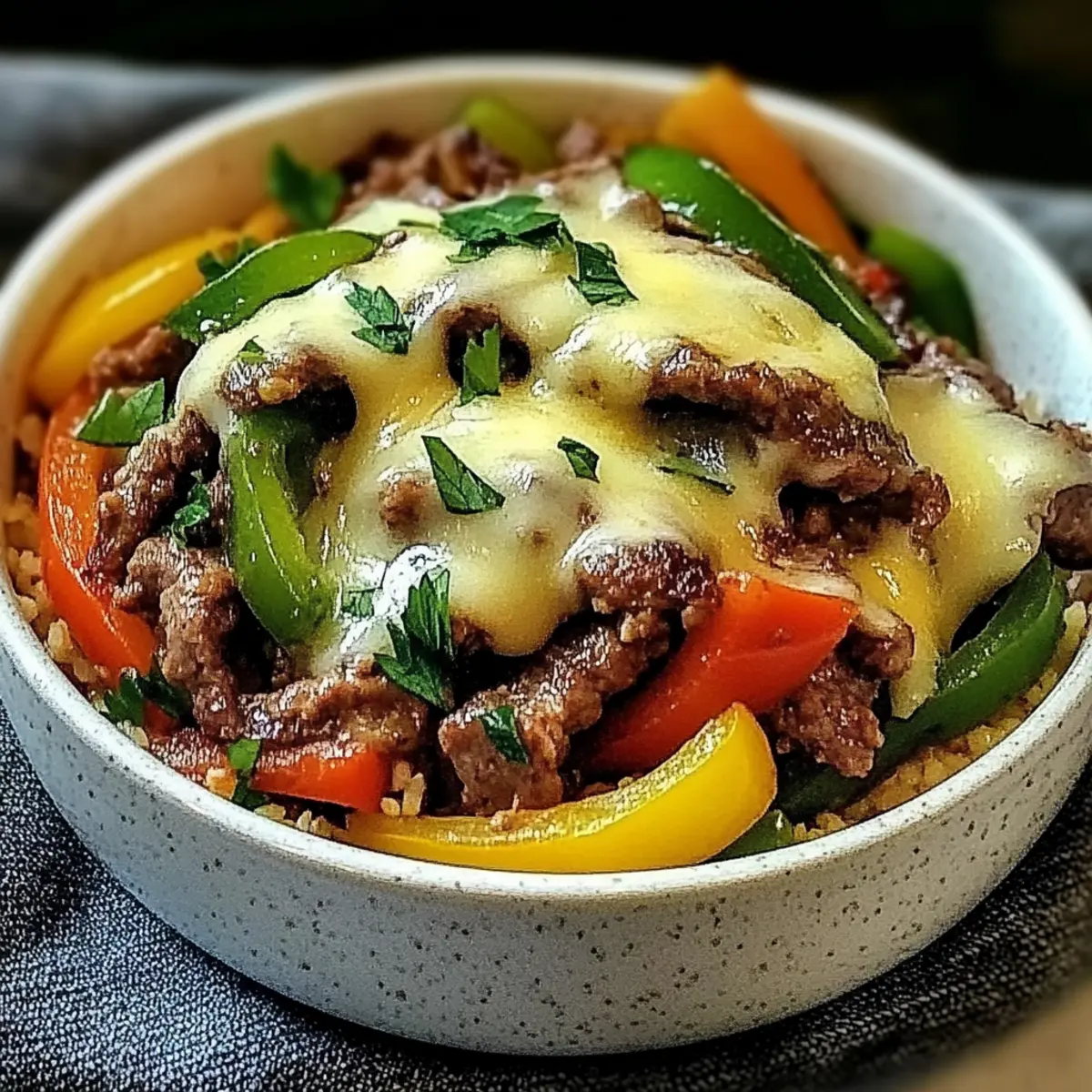 Savory Philly Cheesesteak Bowls for Easy Healthy Dinners