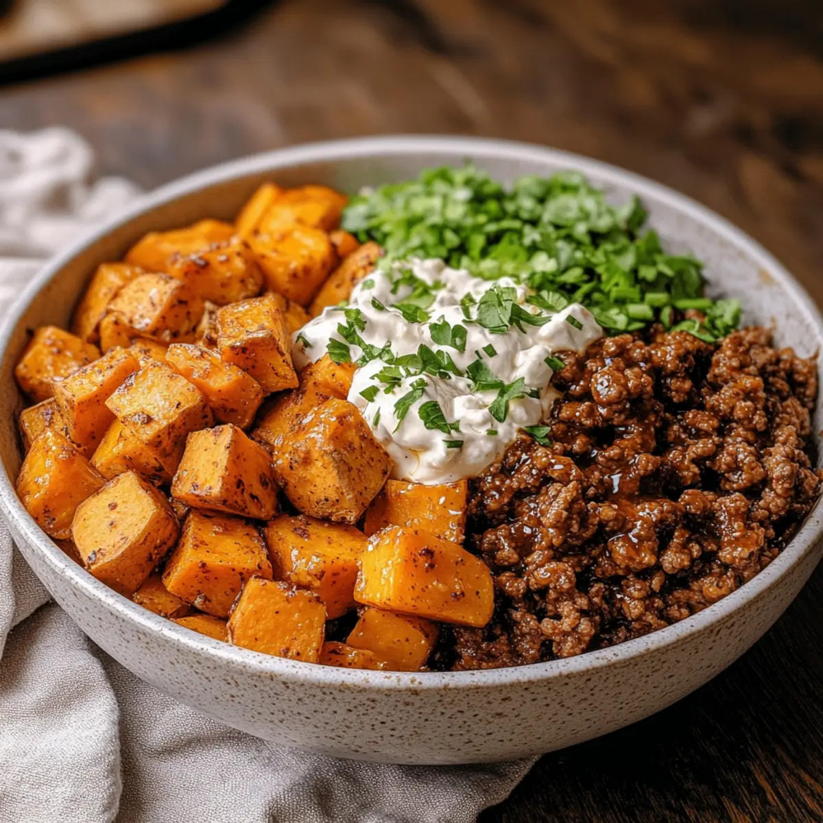 Savor Hot Honey Sweet Potato Beef Bowls for Cozy Dinners