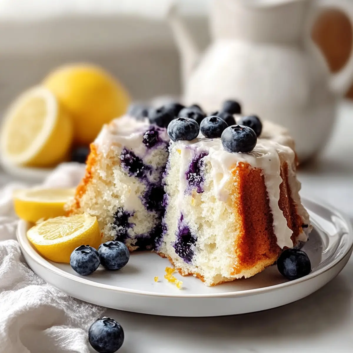 Moist Blueberry Lemon Angel Food Cake: A Light Summer Delight