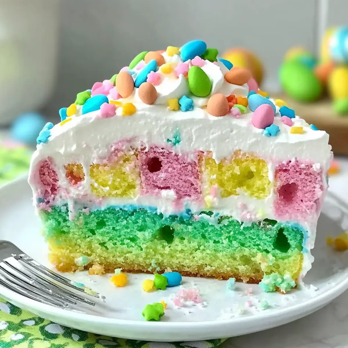 Irresistibly Colorful Easter Poke Cake to Wow Your Guests