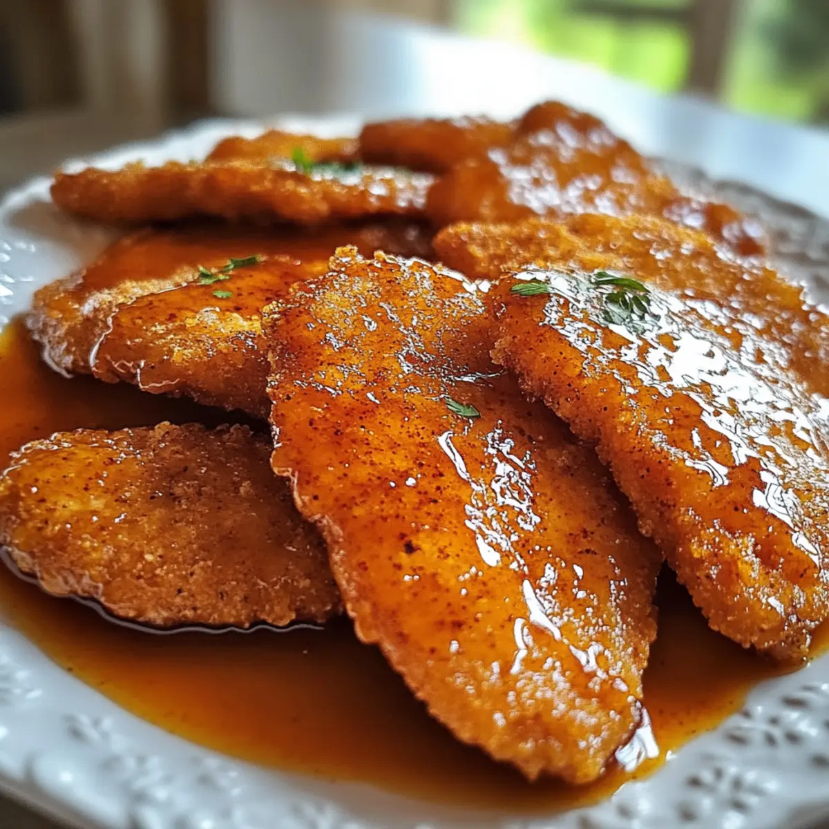Crispy Hot Honey Chicken Cutlets with a Sweet-Spicy Kick