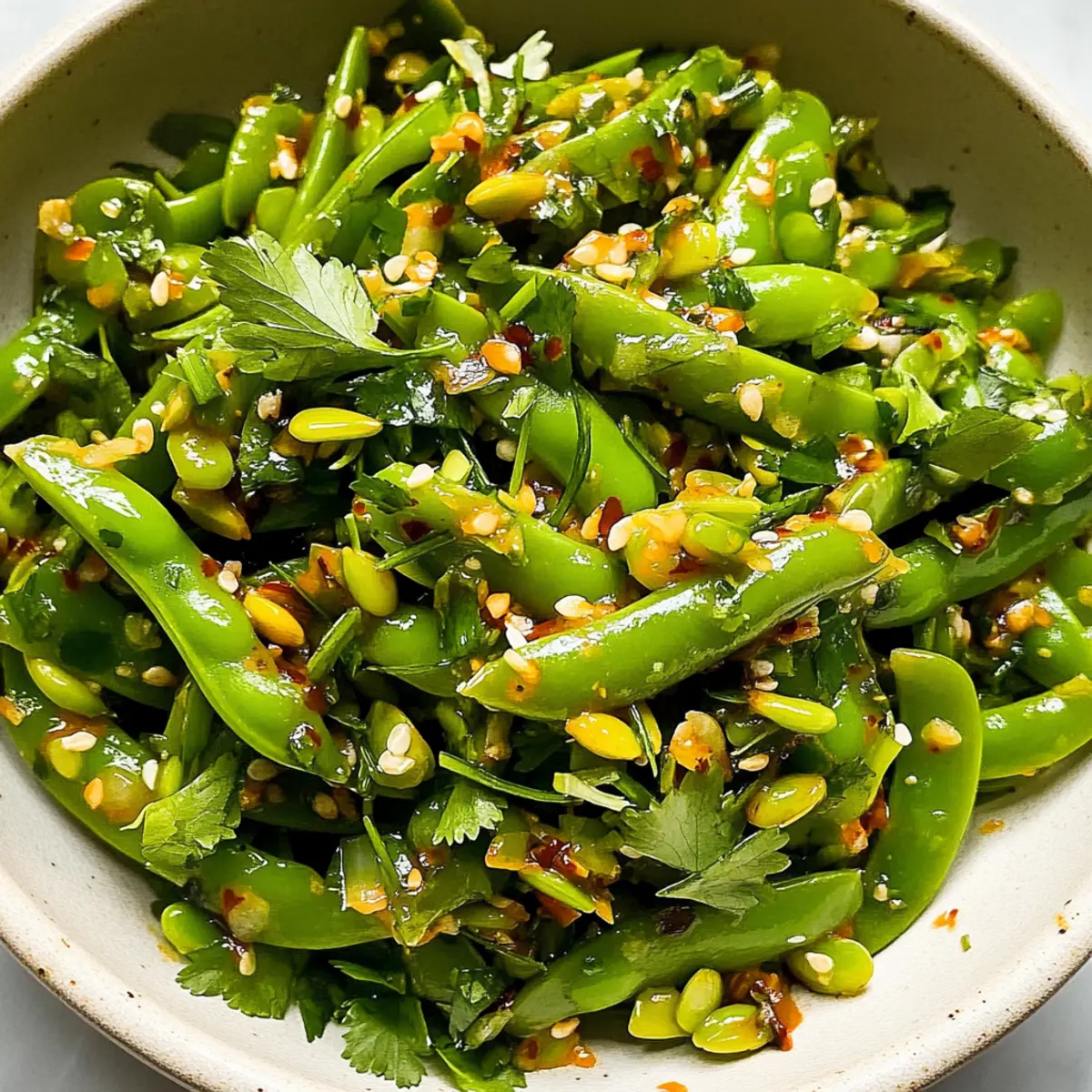 Chili Crisp Snap Pea Salad: A Fresh and Fiery Spring Delight
