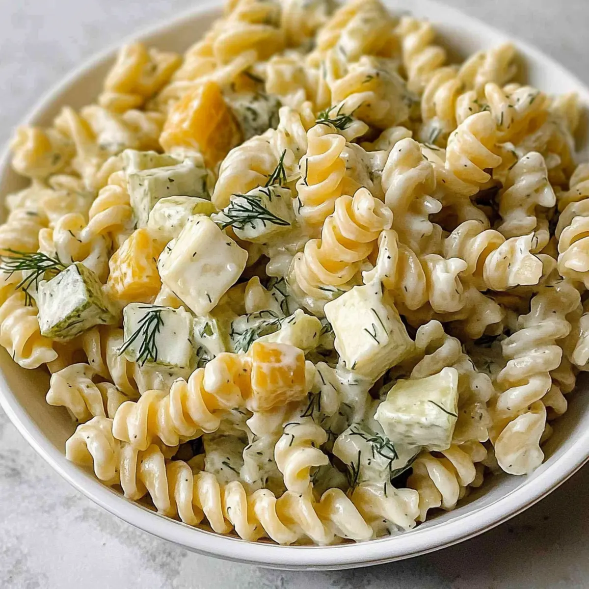 Zesty Simple Dill Pickle Pasta Salad for Summer Fun