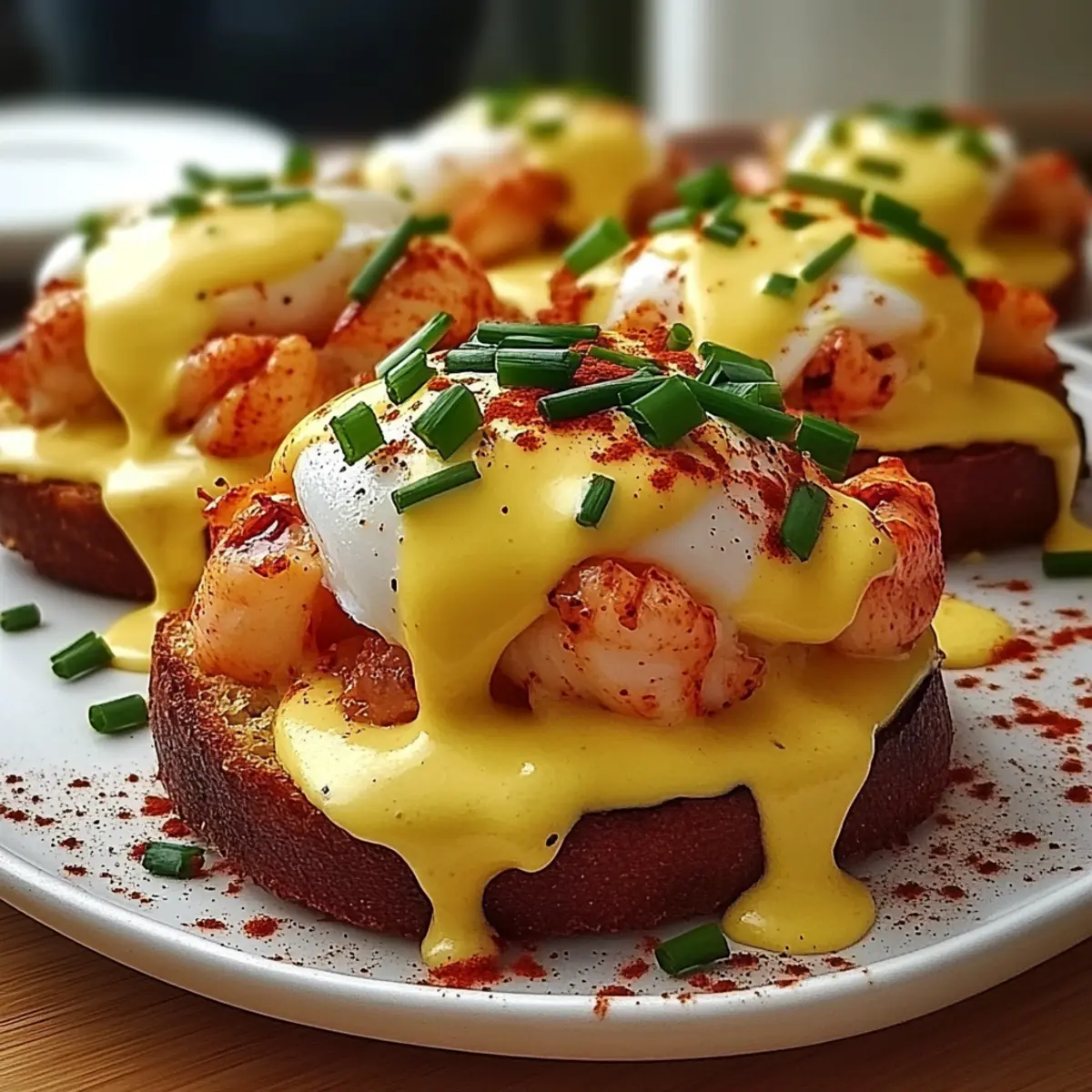 Indulge in Cajun Lobster Eggs Benedict with Spicy Hollandaise