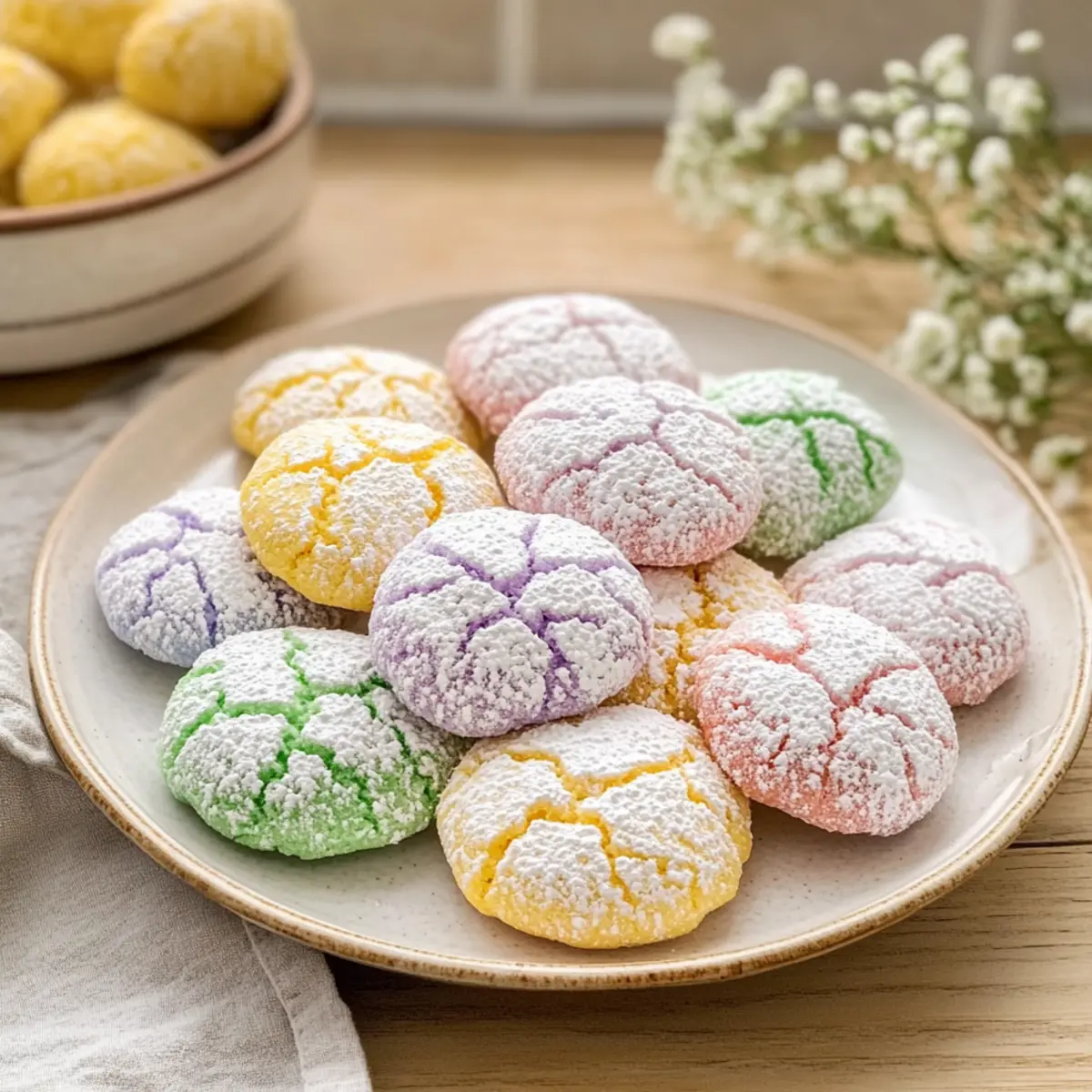 Springtime Crinkle Cookies - Bright Bites of Joy for Spring