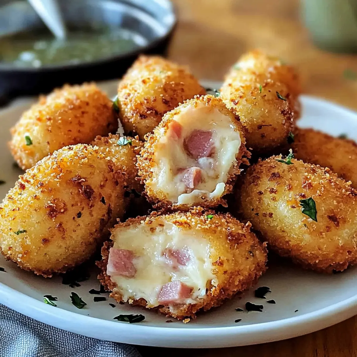 Crispy Ham and Cheese Croquettes: A Savory Snack Delight