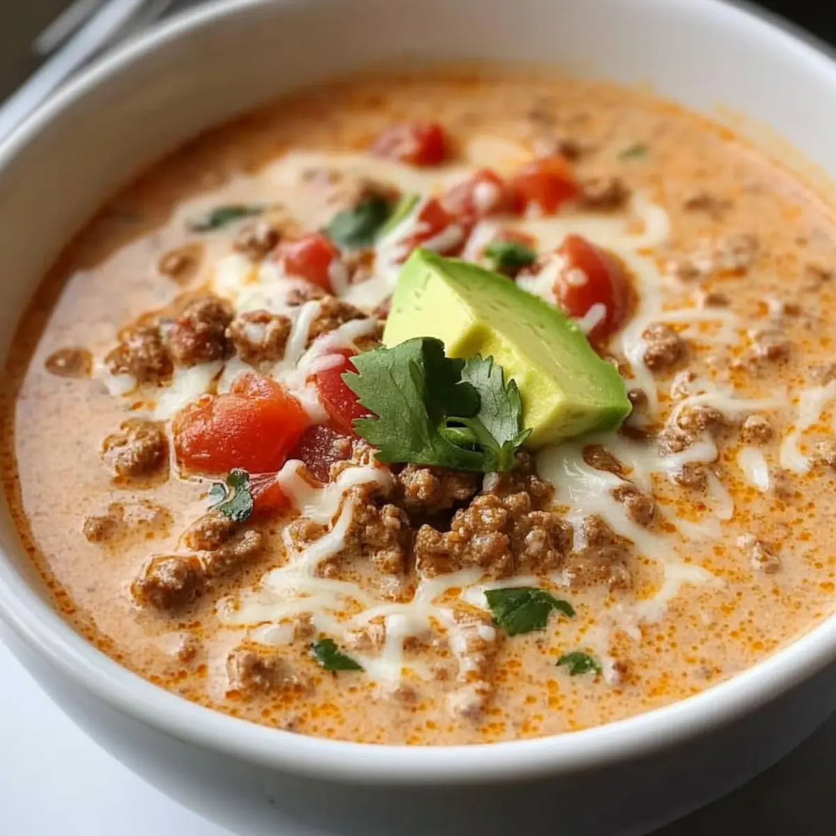 Creamy Queso Keto Taco Soup for Cozy Weeknight Comfort