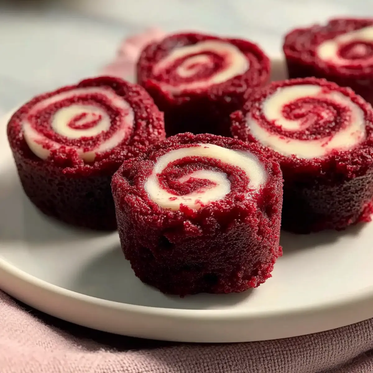 Irresistible Red Velvet Brownie Bites with Cream Cheese Swirl