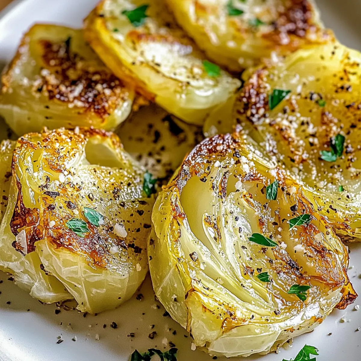Melted Cabbage with Garlic Parmesan for Crispy Comfort