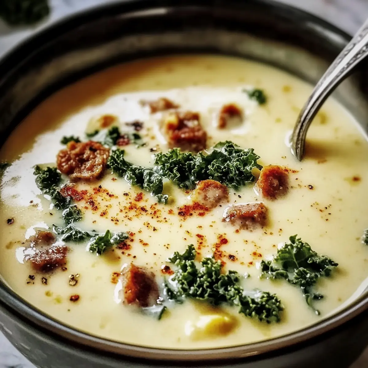 Creamy Cauliflower Soup with Sausage for Cozy Nights