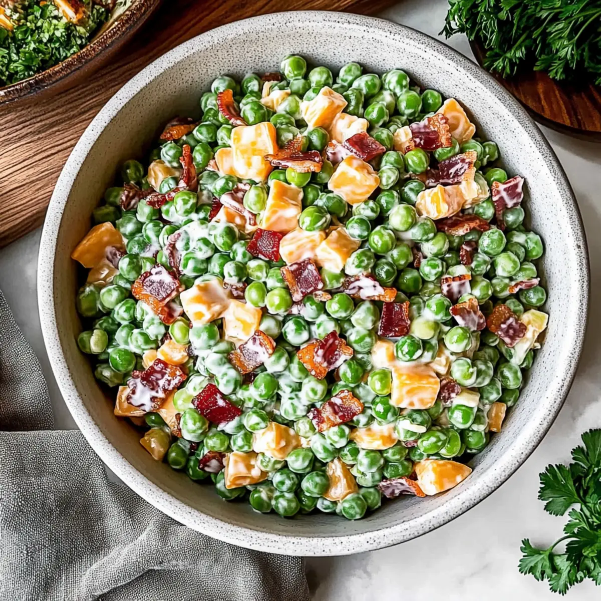 Creamy Pea Salad Bliss: Your New Favorite Potluck Side