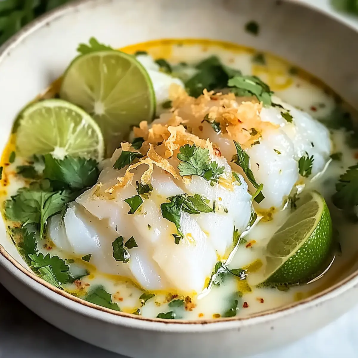 Coconut Poached Cod with Ginger and Lime – A Tropical Escape