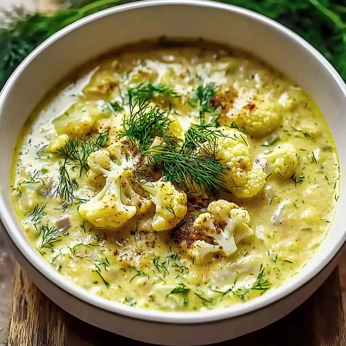 Hearty Mediterranean Cauliflower Soup for Cozy Nights