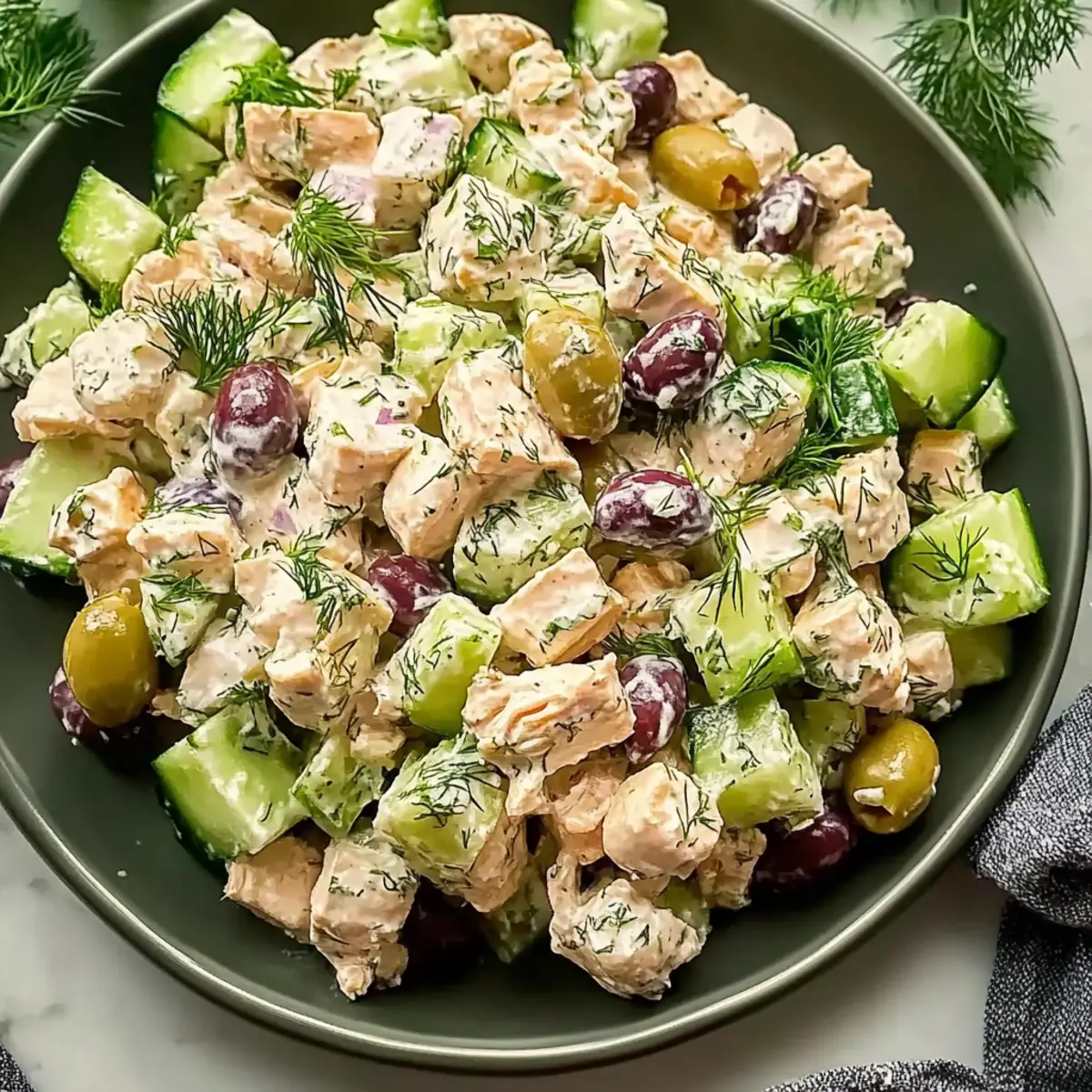 High Protein Mediterranean Chicken Salad You'll Crave Daily