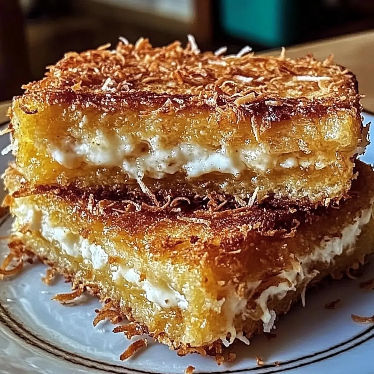 Coconut Crusted Stuffed French Toast for a Tropical Morning Treat