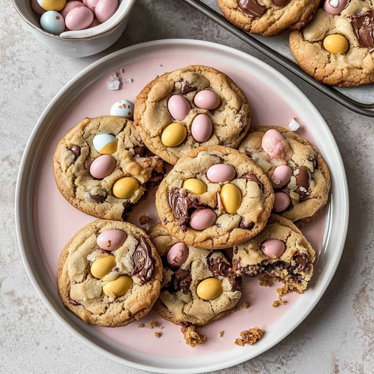 Irresistibly Soft Cadbury Mini Egg Cookies for Easter Treats