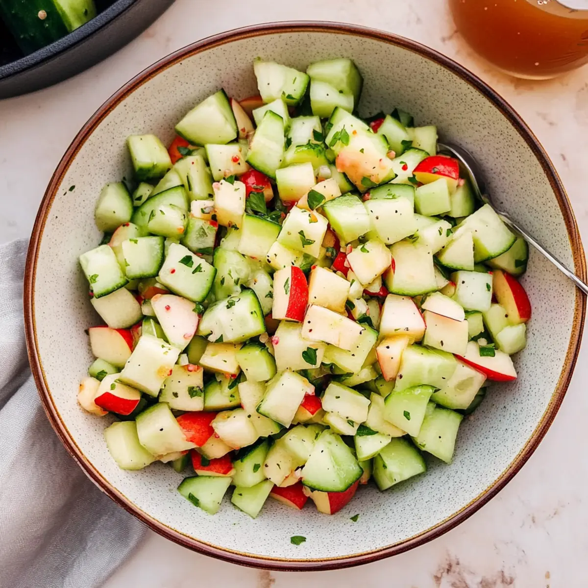 Cucumber Apple Salad: A Refreshing Bite of Summer Joy