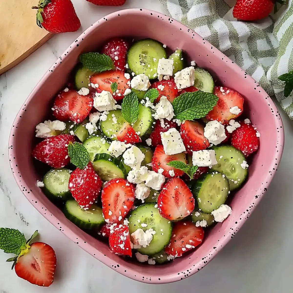 Strawberry Cucumber Salad with Feta: A Summer Refreshment