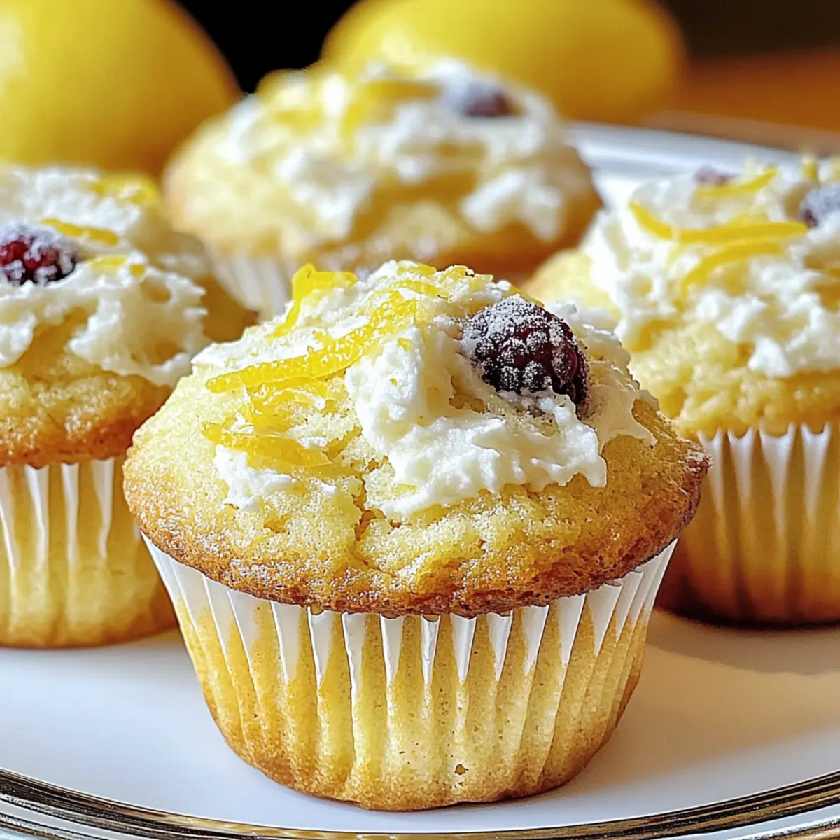 Lemon Cream Cheese Muffins: Zesty Joy in Every Bite