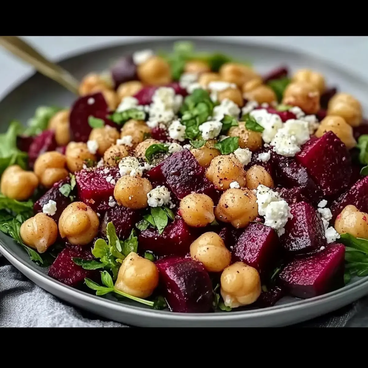 Chickpea, Beet and Feta Salad: A Colorful Protein Powerhouse