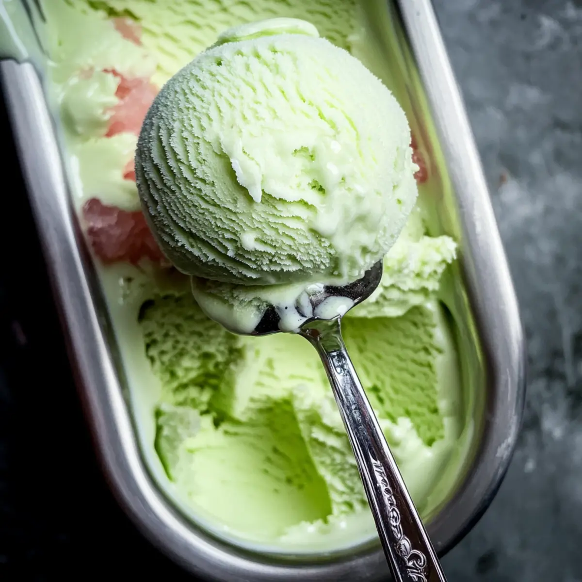 Refreshing Mint Ice Cream with Salted Watermelon Granita Duo