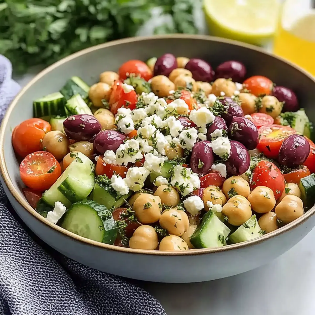 Classic Mediterranean Chickpea Salad You’ll Crave Daily