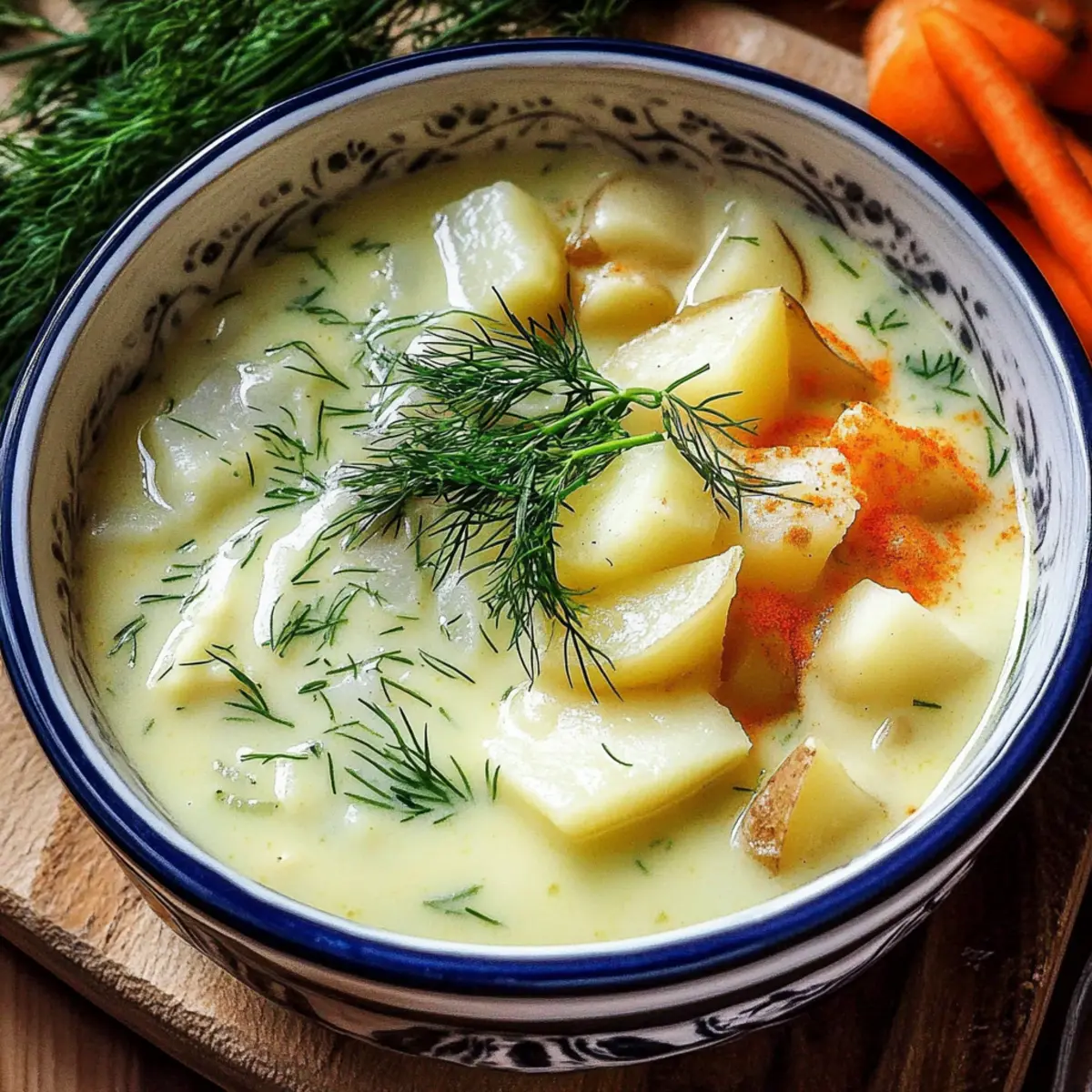 Creamy Potato & Dill Soup: A Cozy Polish Comfort Meal