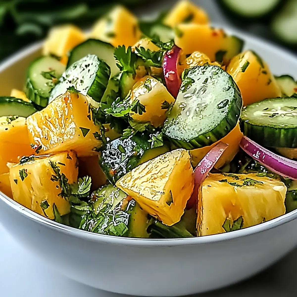 Delicious Pineapple Cucumber Salad for a Refreshing Summer Bite