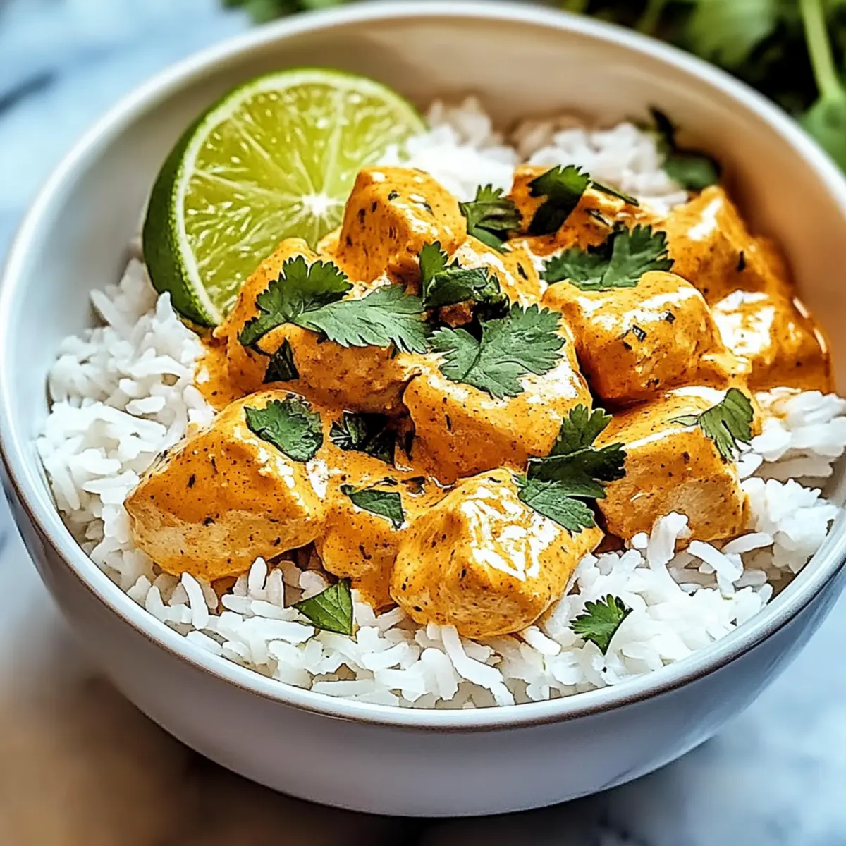 Delicious Coconut Chicken Rice Bowl in Just 20 Minutes