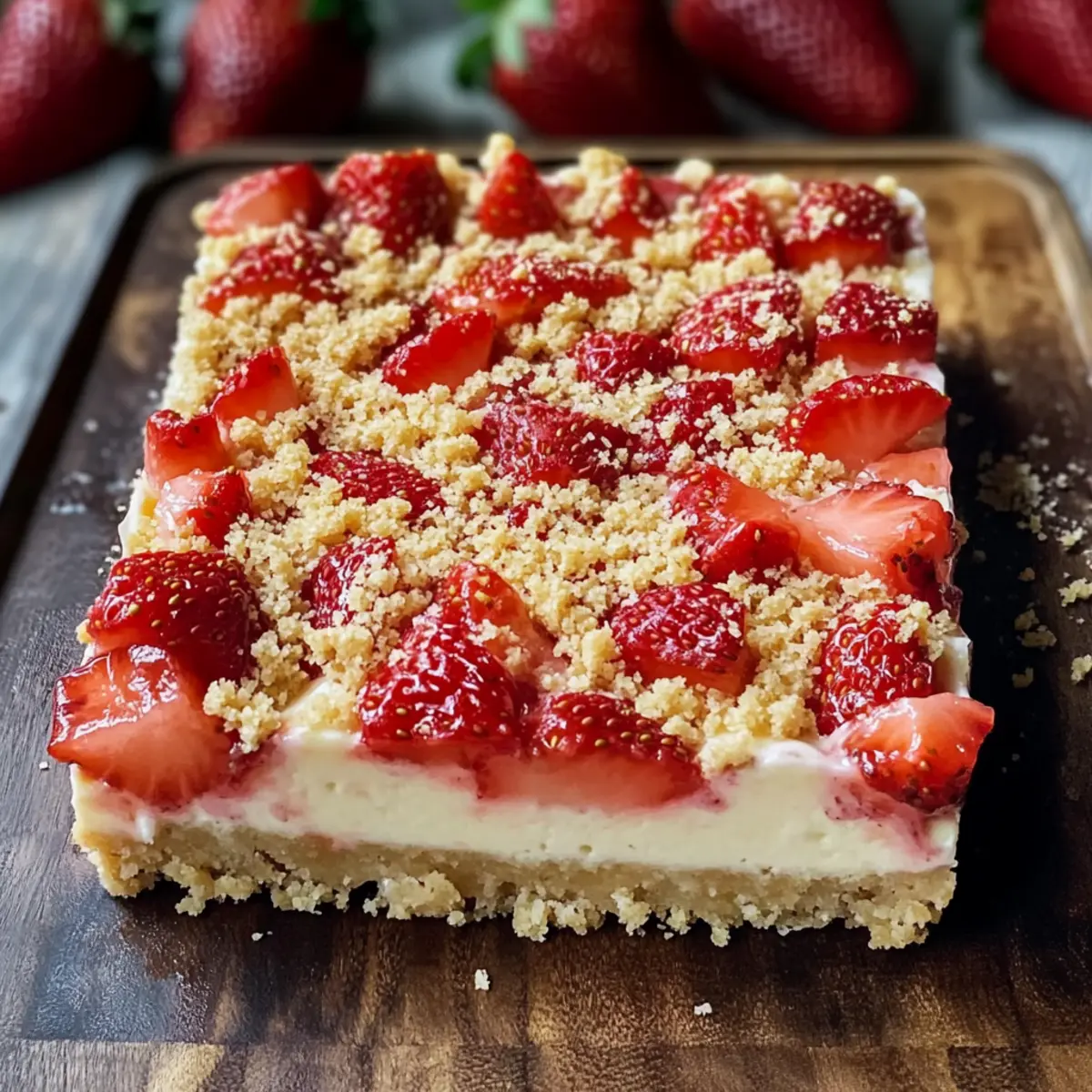 Irresistibly Creamy Strawberry Cheesecake Bars Made Easy
