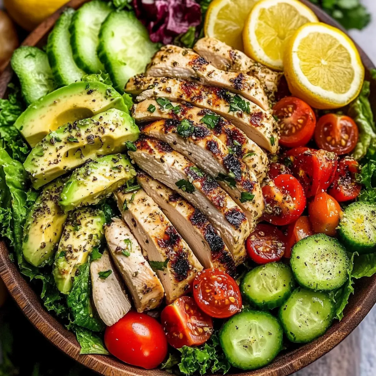 Lemon Herb Mediterranean Chicken Salad for a Fresh Feast
