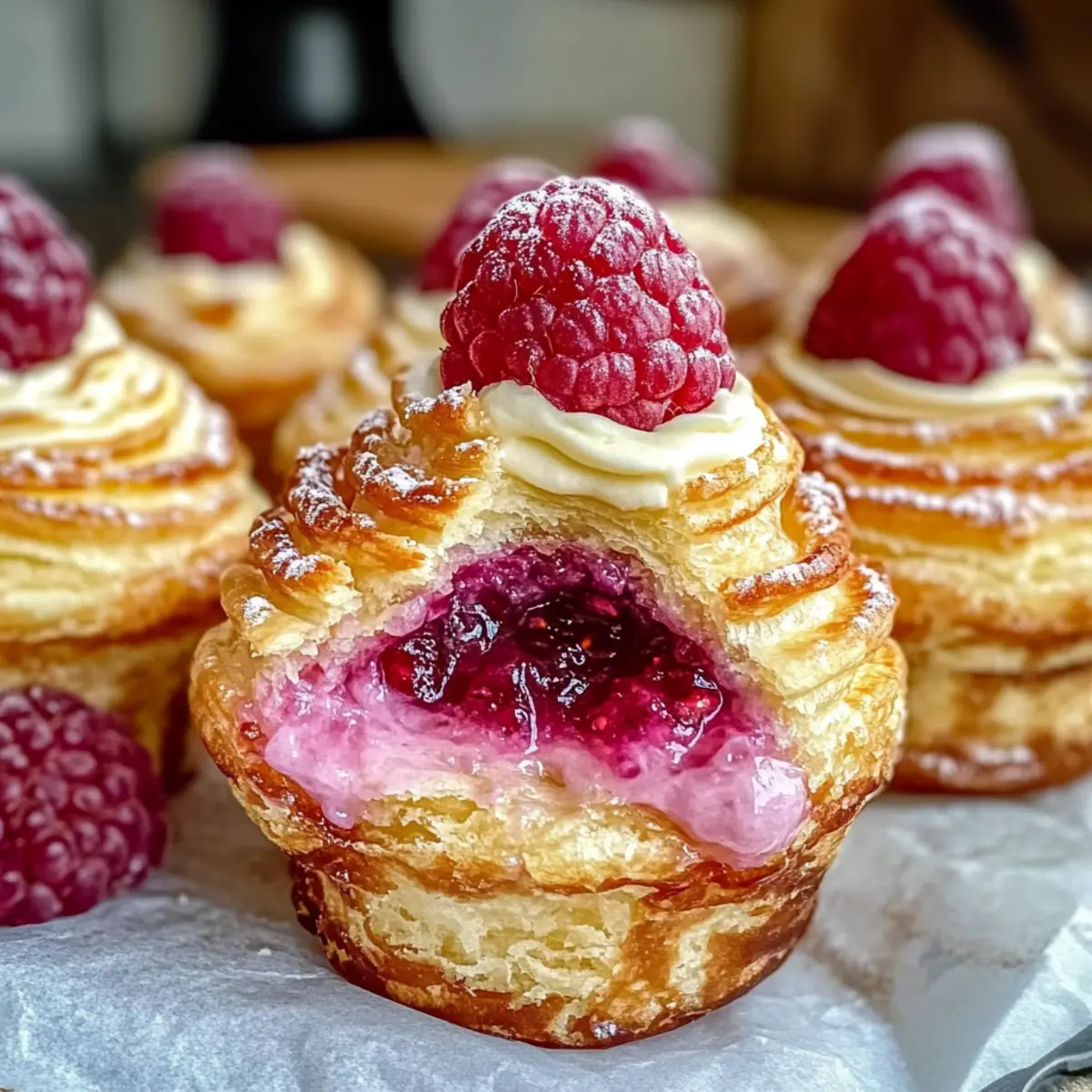 Raspberry Cream Cheese Cruffins that Wow Your Taste Buds