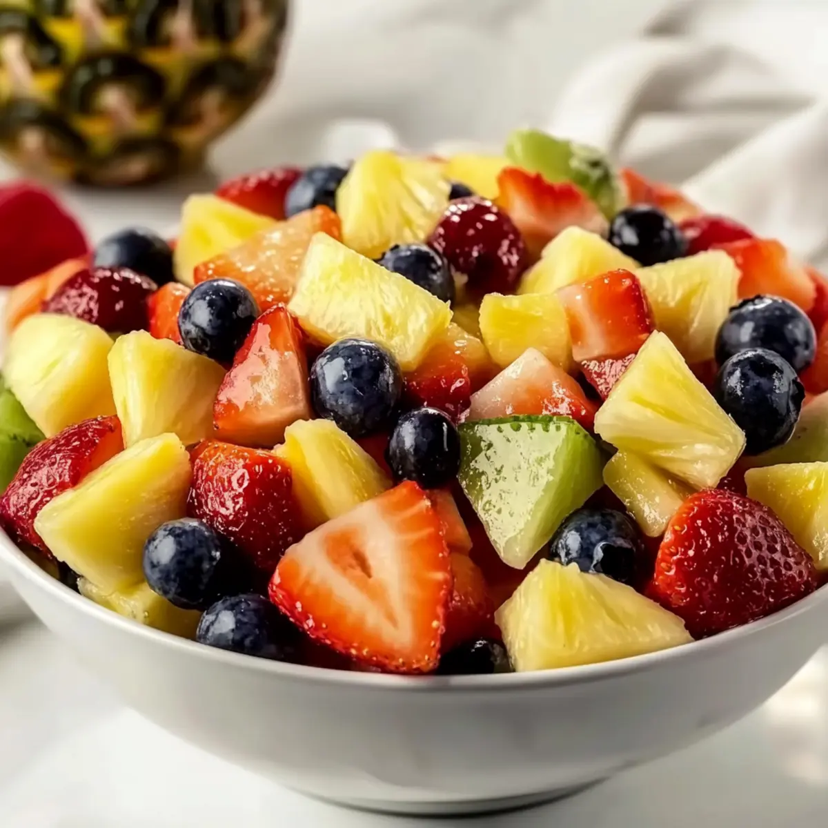 Bright and Zesty Fruit Salad with Honey Lime Dressing
