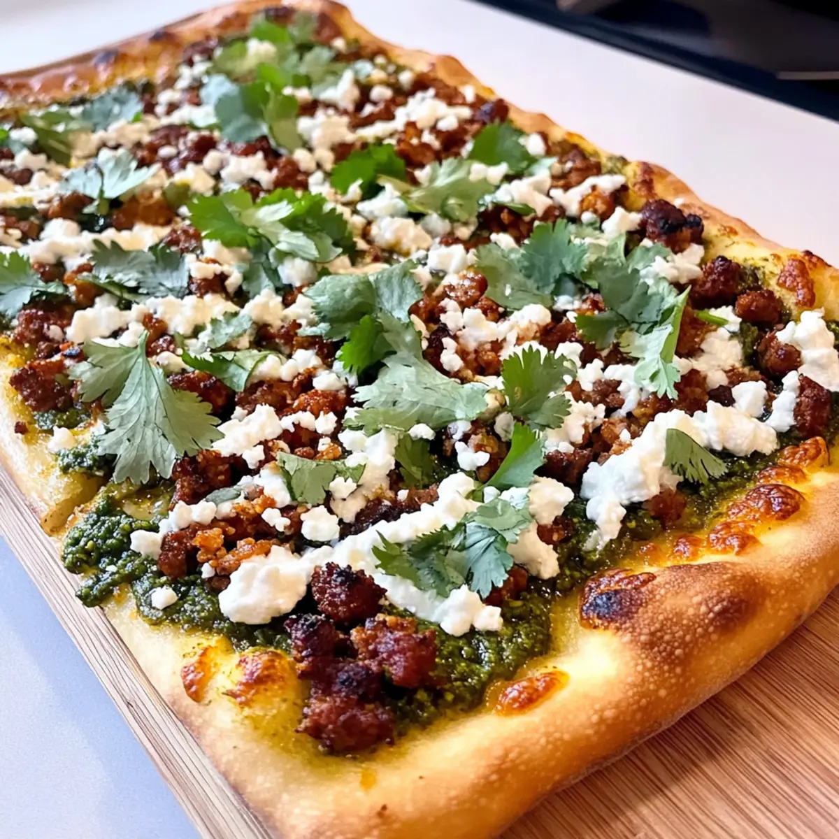 Savor the Best Mexican Pizza with Delightful Cilantro Pesto