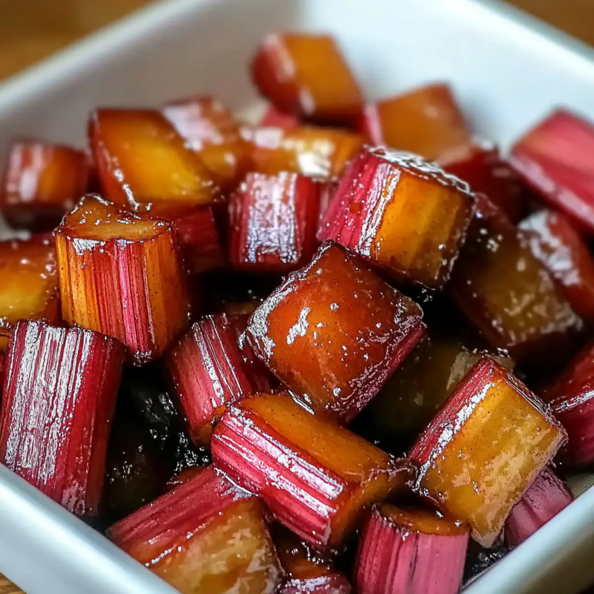 Vegan Maple-Glazed Roasted Rhubarb: Elegant 5-Ingredient Delight