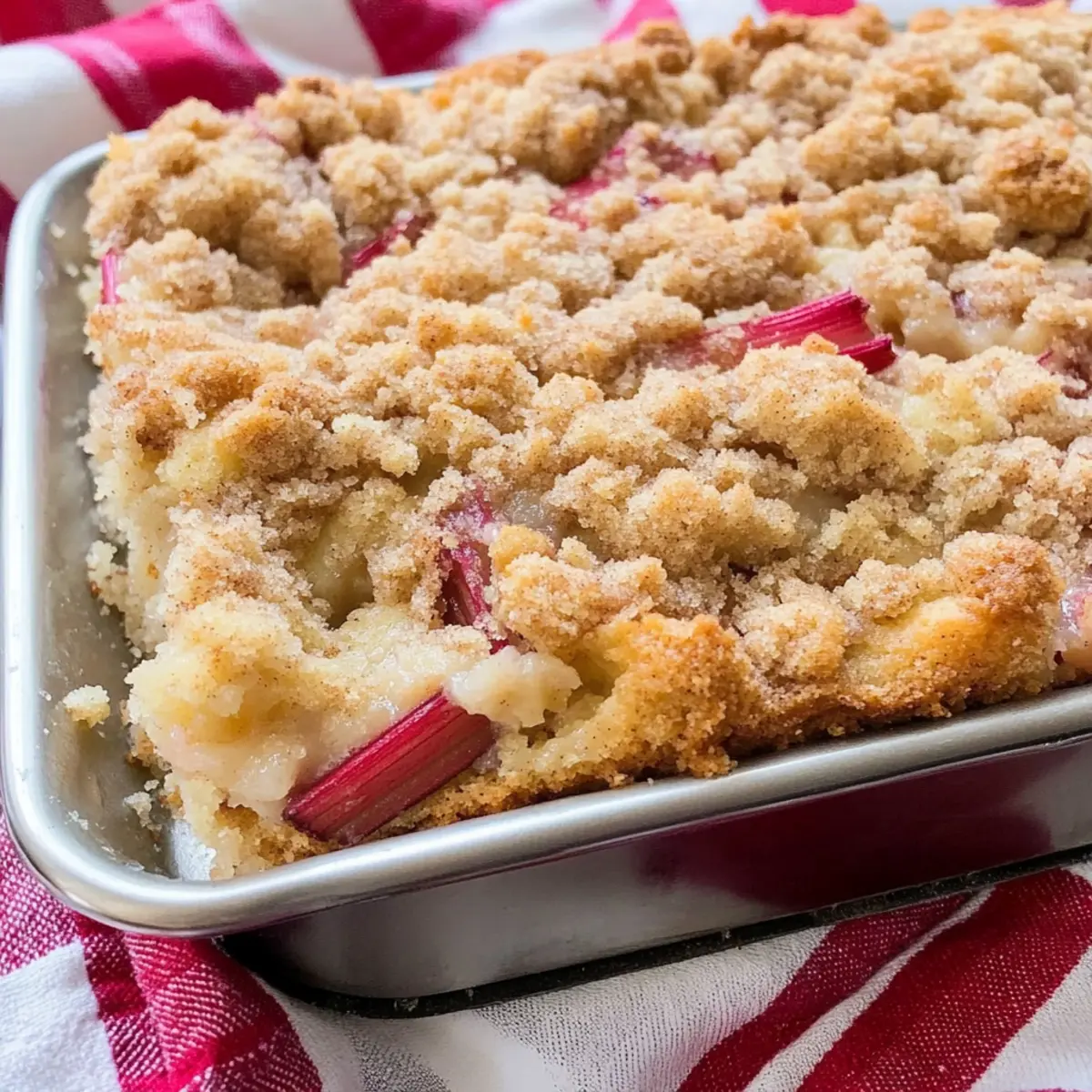Sour Cream Rhubarb Cake: A Tangy Delight for Summer Parties