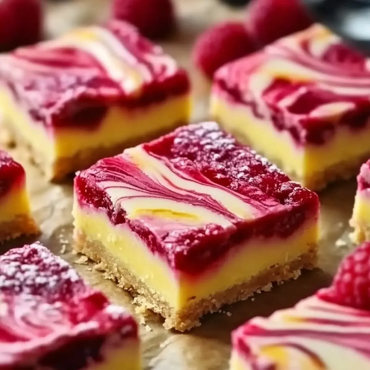 Lemon Raspberry Swirl Bars for the Perfect Spring Treat