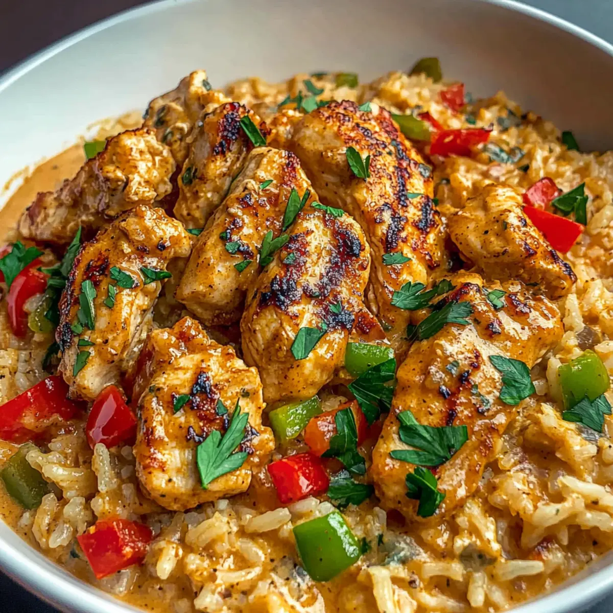 Creamy Cajun Chicken Rice: Comfort in Every Delicious Bite