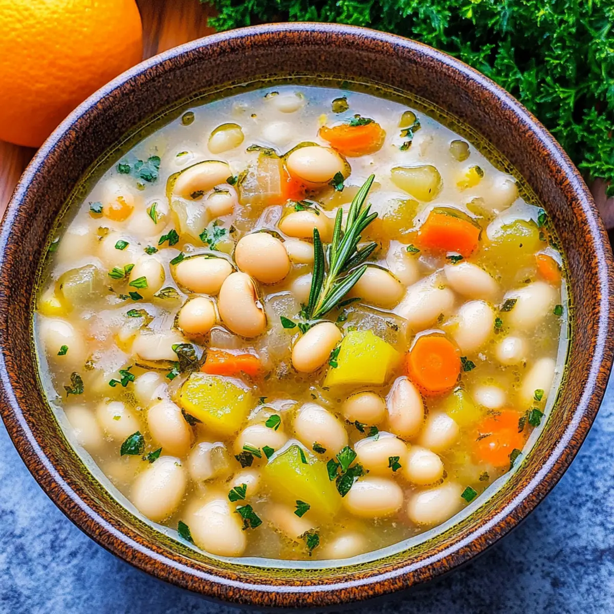 Creamy White Bean and Rosemary Soup Ready in 30 Minutes