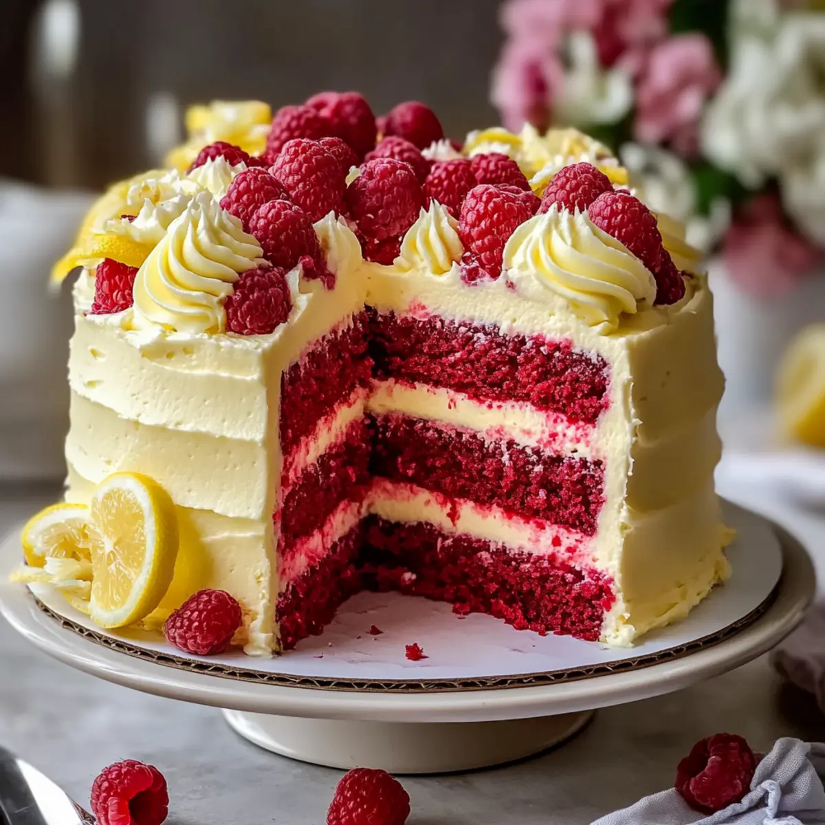 Raspberry Cake With Lemon Buttercream You'll Adore