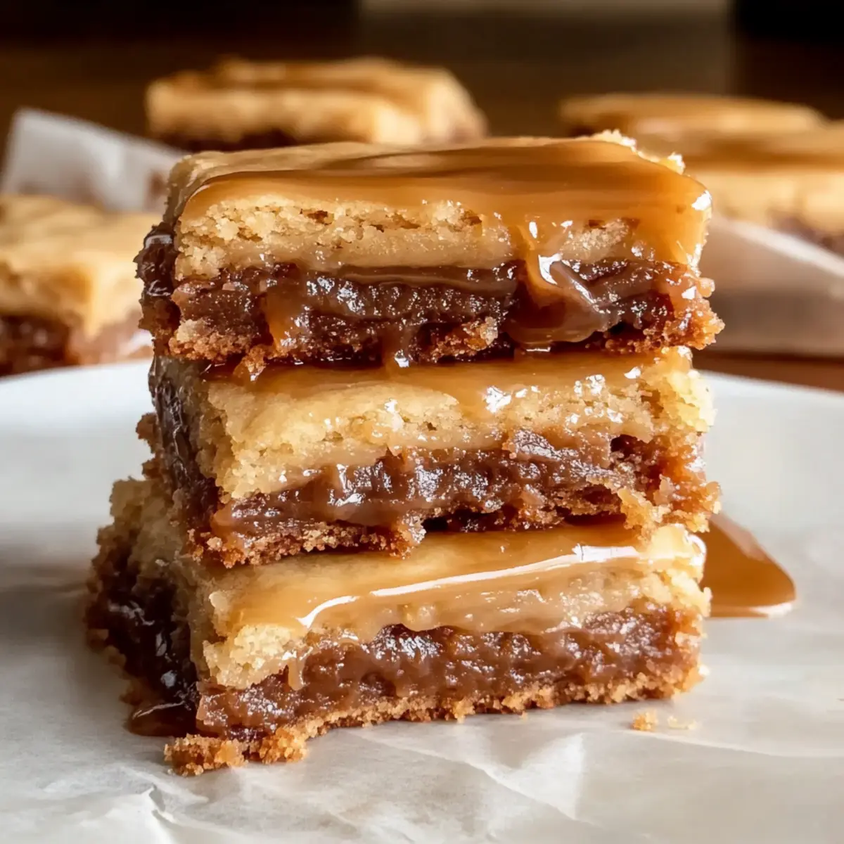 Decadent Salted Caramel Brown Sugar Pop Tart Cookie Bars
