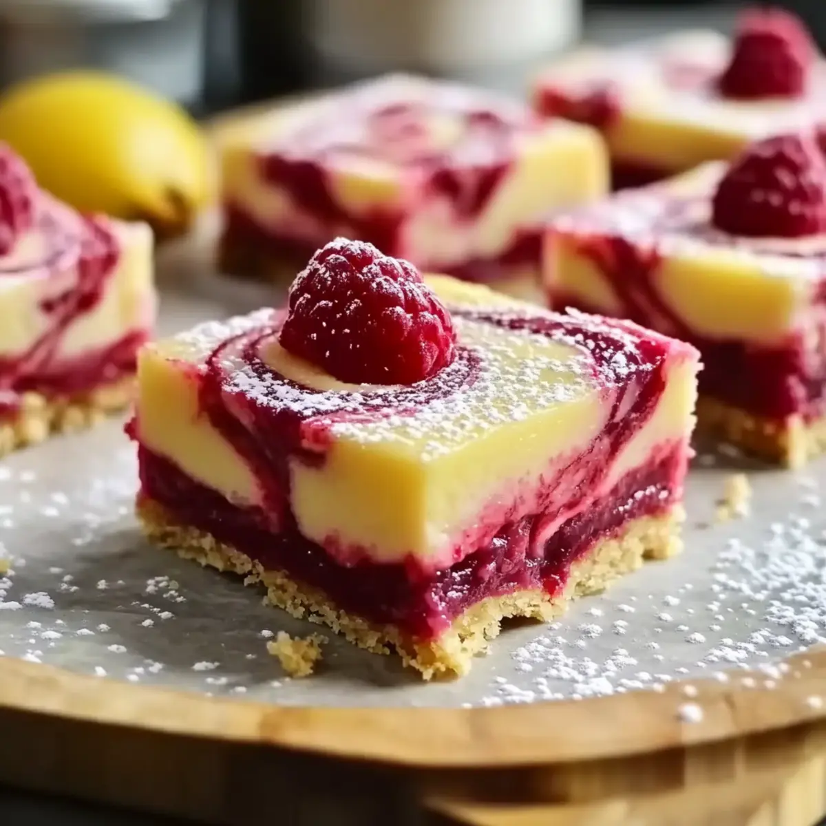 Lemon Raspberry Swirl Bars Recipe Perfect for Spring Bliss