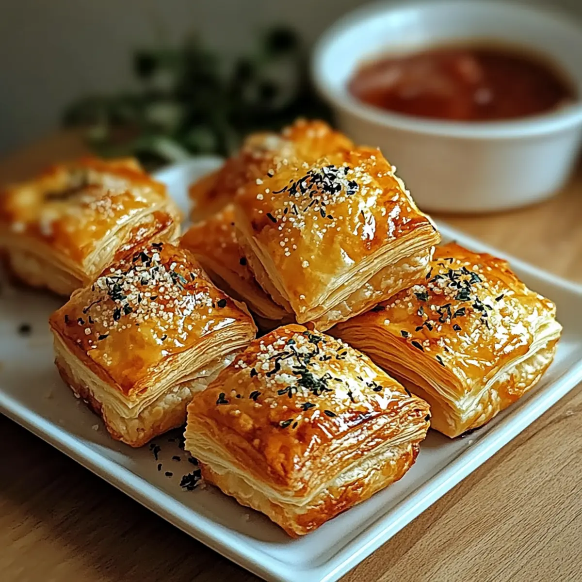 Delicious Cheese Puff Pastry Bites Ready in 15 Minutes