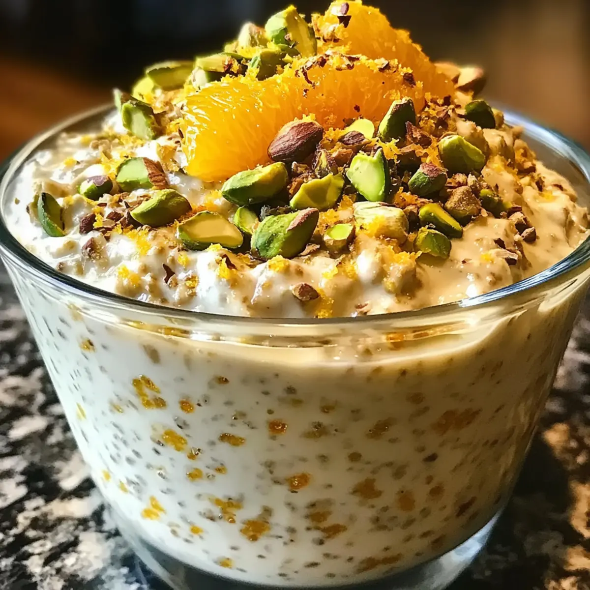 Pistachio Orange Blossom Overnight Oats for a Dreamy Breakfast