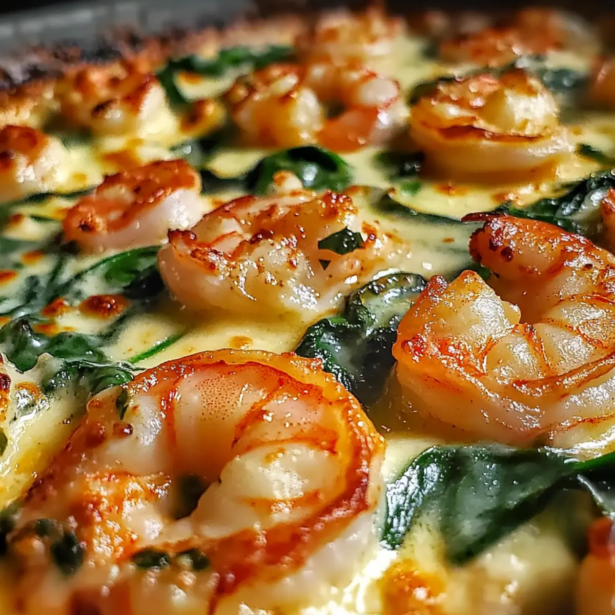 Irresistibly Creamy Low-Carb Shrimp Tuscan Bake Delight