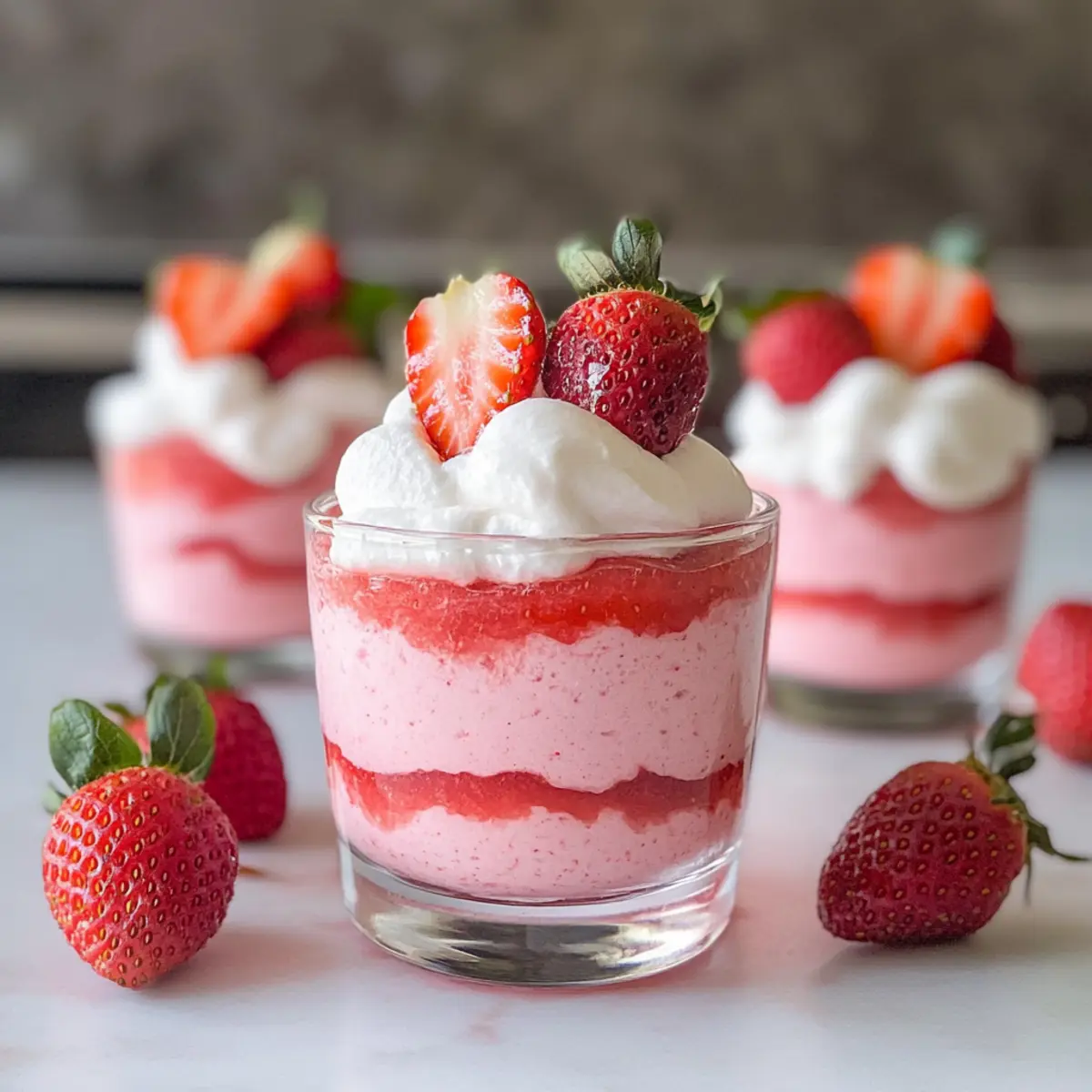 Delightful Fresh Strawberry Mousse: Easy 3-Ingredient Wonder