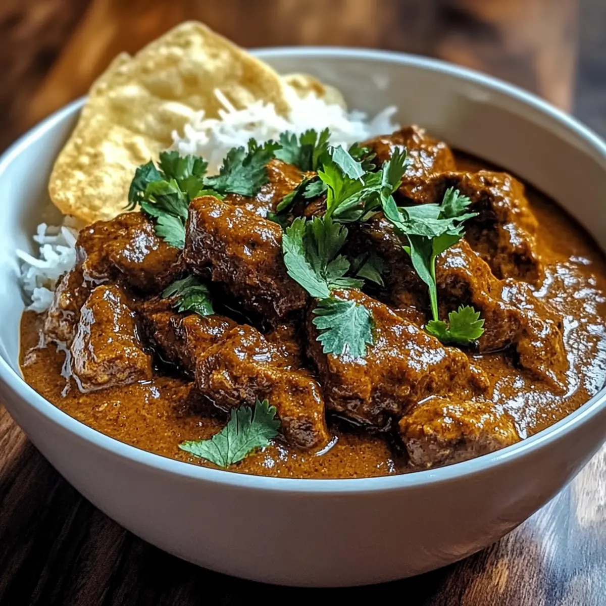 Savory Slow Cooker Indian Beef Curry for Cozy Family Dinners