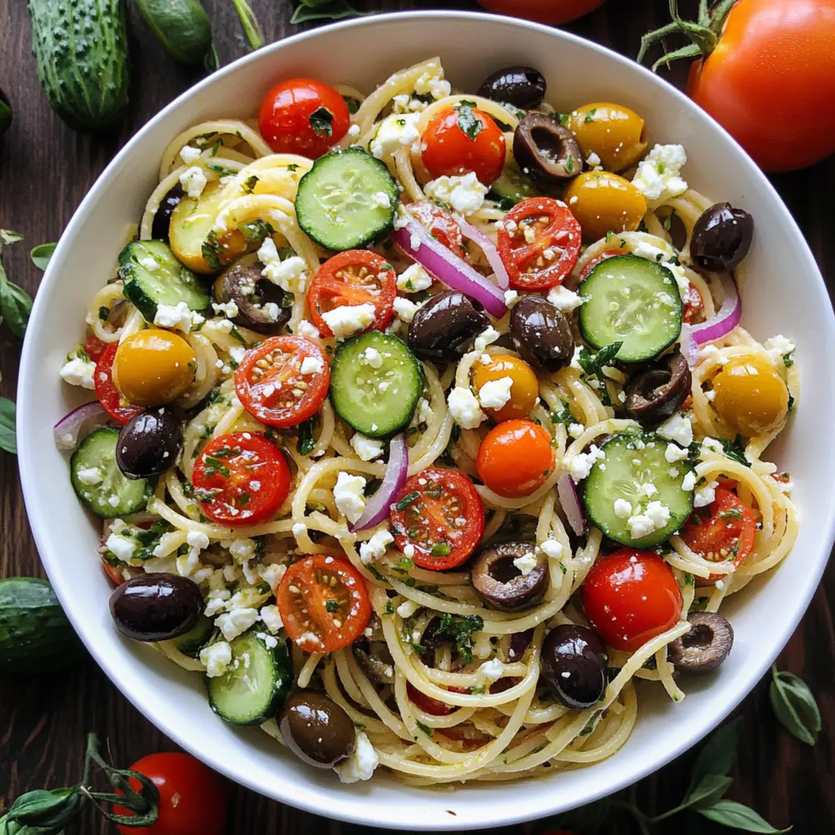 Fresh and Zesty Spaghetti Salad Ready in 20 Minutes
