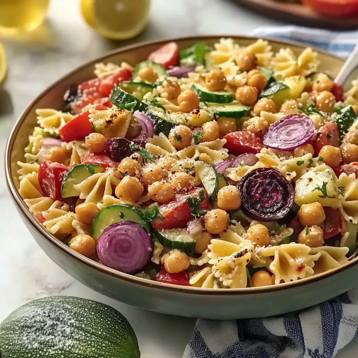Refreshing Greek Pasta Salad with Chickpeas for Every Occasion