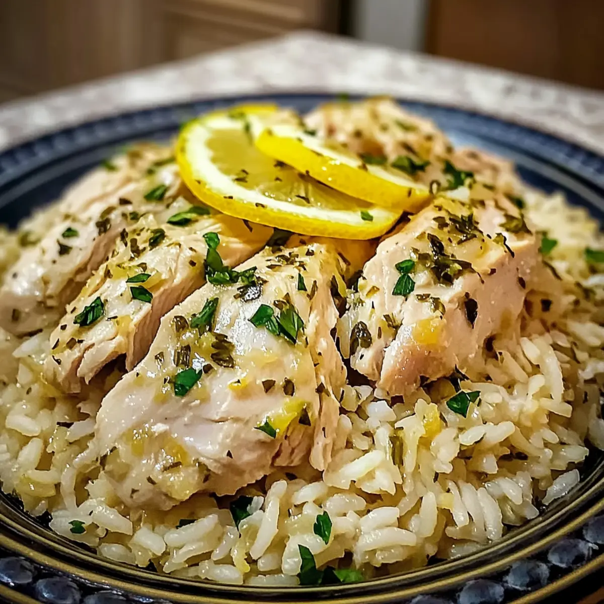 Slow Cooker Lemon Herb Chicken and Rice for Cozy Nights